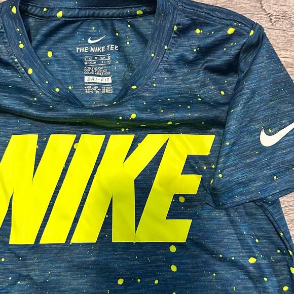 Nike Boys Short Sleeve T Shirt Bundle 4T Swoosh Logo Teal Grey Dri Fit - Picture 5 of 5